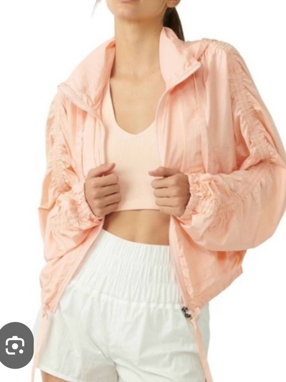 FP Movement Womens Way Home Packable Jacket Peach XS